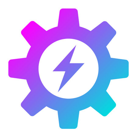 Electric gear Vector Icon Design Illustrationのイラスト素材
