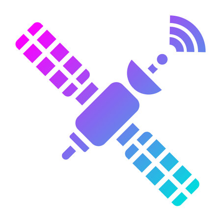 Satellite Vector Icon Design Illustrationのイラスト素材