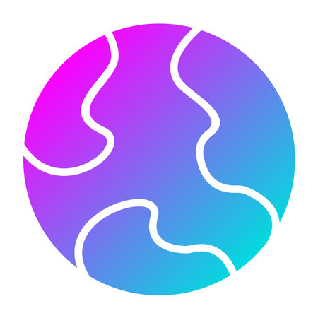 Earth Vector Icon Design Illustrationのイラスト素材