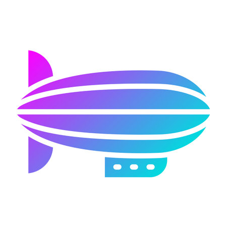 Blimp Vector Icon Design Illustrationのイラスト素材