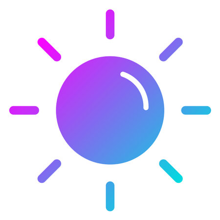 Sun Vector Icon Design Illustrationのイラスト素材