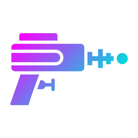 Laser gun Vector Icon Design Illustrationのイラスト素材