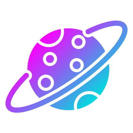Saturn Vector Icon Design Illustrationのイラスト素材