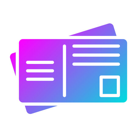 Post card Vector Icon Design Illustrationのイラスト素材