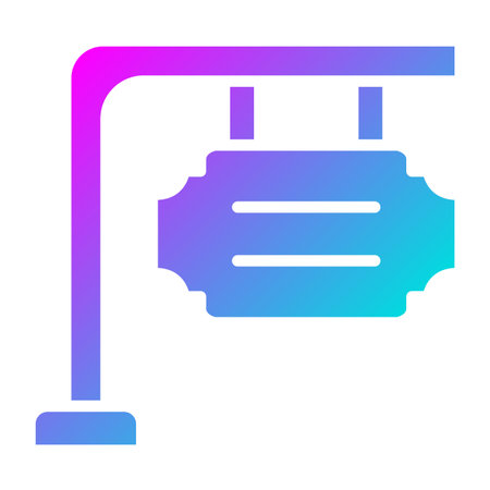Signboard Vector Icon Design Illustrationのイラスト素材