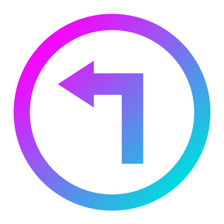 Left way Vector Icon Design Illustrationのイラスト素材