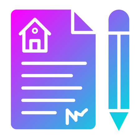 Contract Vector Icon Design Illustrationのイラスト素材