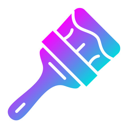 Paint brush Vector Icon Design Illustrationのイラスト素材