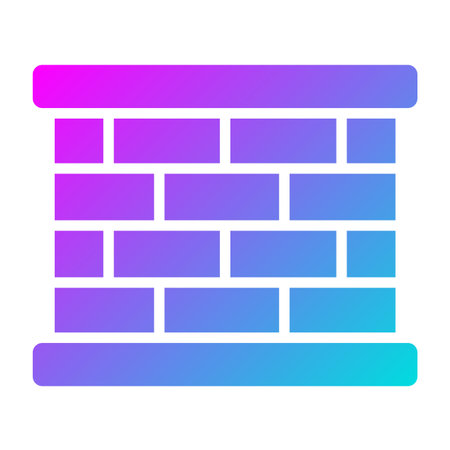 Bricks wall Vector Icon Design Illustrationのイラスト素材