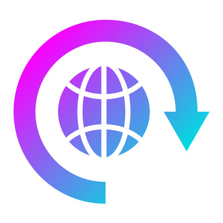 Around the world Vector Icon Design Illustrationのイラスト素材