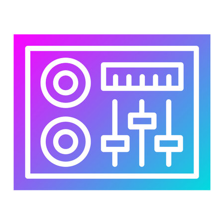 Dj Mixer Vector Icon Design Illustrationのイラスト素材