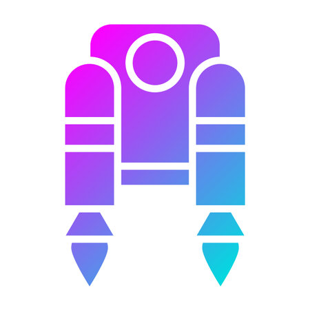 Jetpack Vector Icon Design Illustrationのイラスト素材