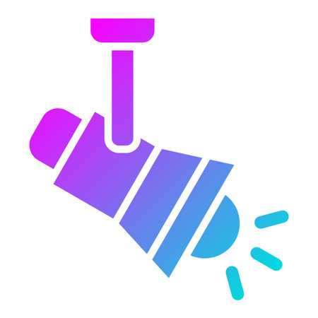 Spot Light Vector Icon Design Illustrationのイラスト素材