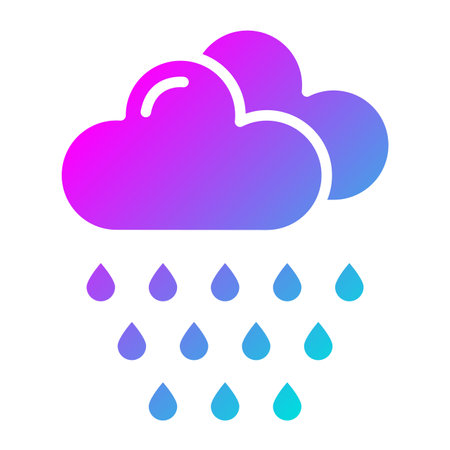 Rain Vector Icon Design Illustrationのイラスト素材