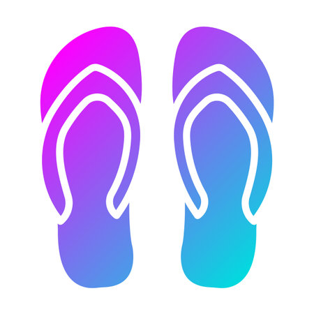 Flip flop Vector Icon Design Illustrationのイラスト素材