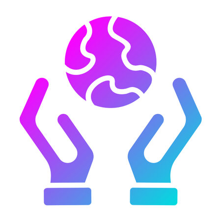 Save the World Vector Icon Design Illustrationのイラスト素材