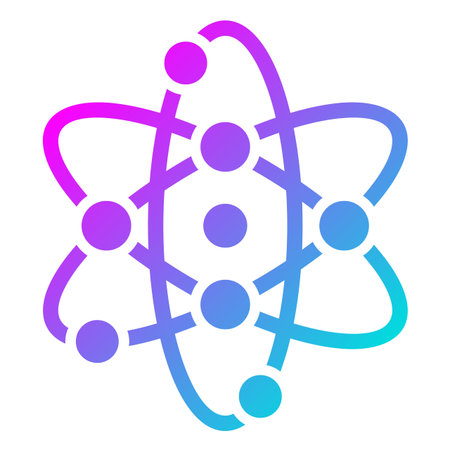Atom Vector Icon Design Illustrationのイラスト素材
