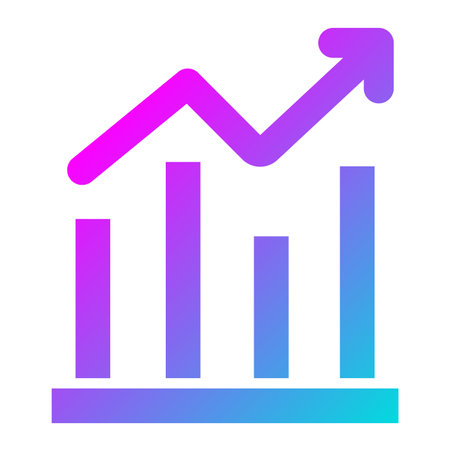 Bar graph Vector Icon Design Illustrationのイラスト素材
