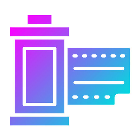 Photographic film Vector Icon Design Illustrationのイラスト素材
