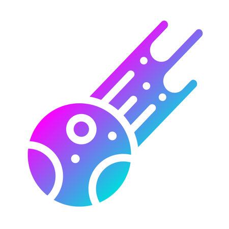 Meteor Vector Icon Design Illustrationのイラスト素材