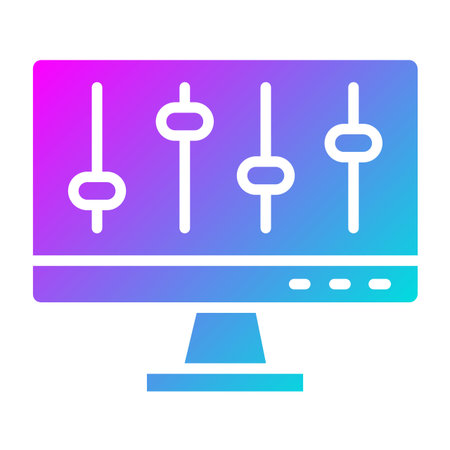 Volume control Vector Icon Design Illustrationのイラスト素材