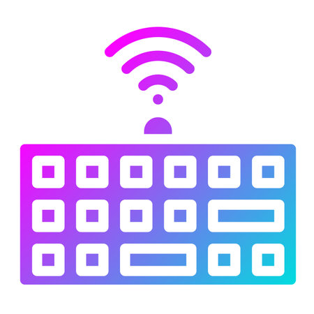 Wireless keyboard Vector Icon Design Illustrationのイラスト素材