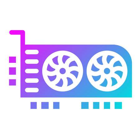 Graphic card Vector Icon Design Illustration
