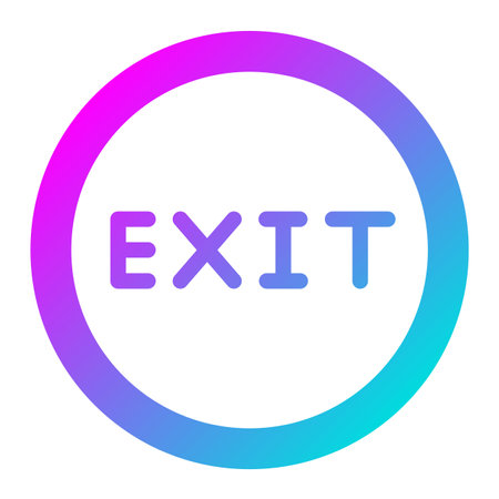Exit Vector Icon Design Illustrationのイラスト素材