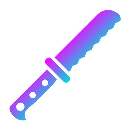 Bread Knife Vector Icon Design Illustration