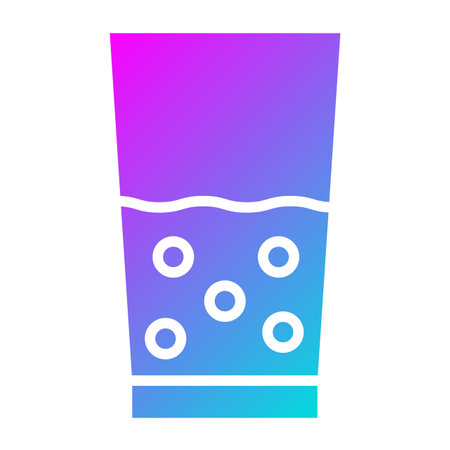 Water Glass Vector Icon Design Illustrationのイラスト素材