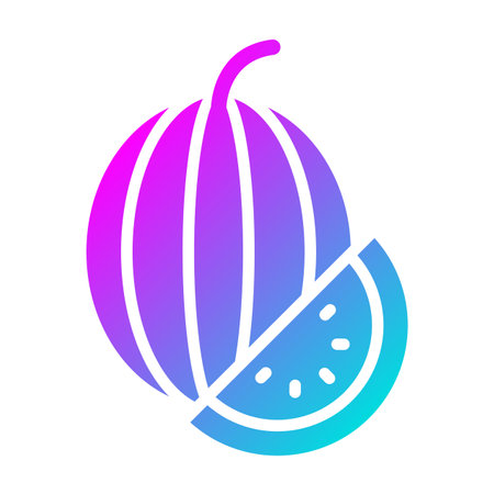 Watermelon Vector Icon Design Illustrationのイラスト素材
