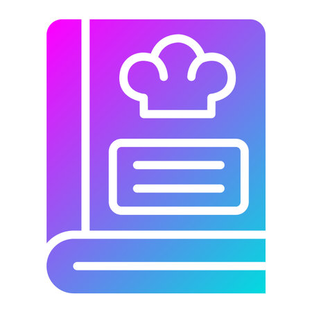 Recipe Book Vector Icon Design Illustrationのイラスト素材
