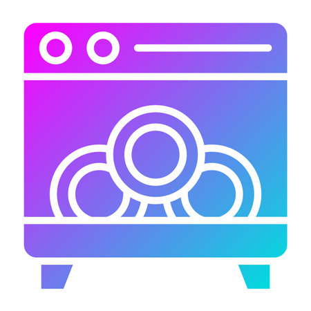 Dishwasher Vector Icon Design Illustrationのイラスト素材