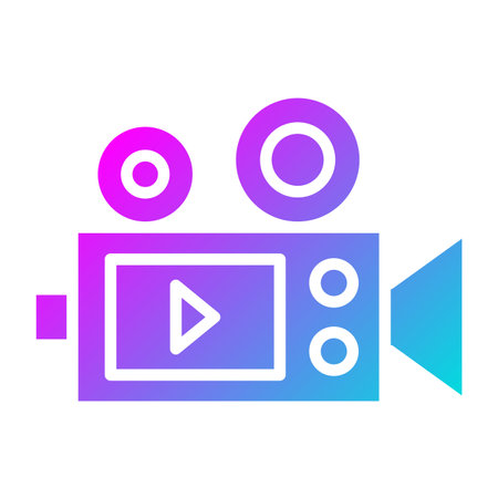 Camera record Vector Icon Design Illustrationのイラスト素材