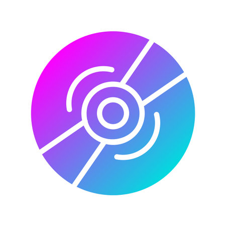 Compact Disk Vector Icon Design Illustrationのイラスト素材