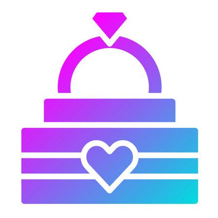 Diamond Ring Vector Icon Design Illustrationのイラスト素材