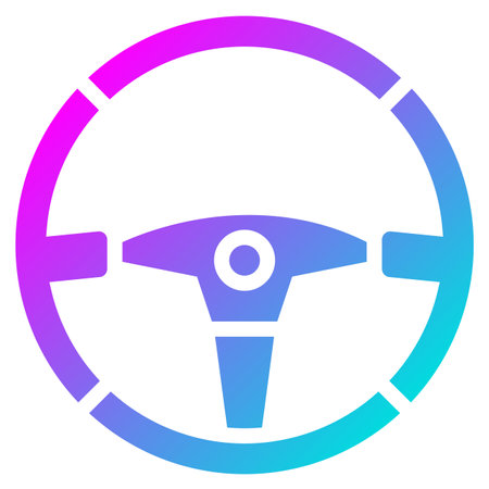 Steering wheel Vector Icon Design Illustrationのイラスト素材