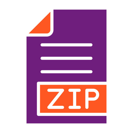 ZIP Vector Icon Design Illustrationのイラスト素材