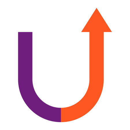 U turn Vector Icon Design Illustrationのイラスト素材