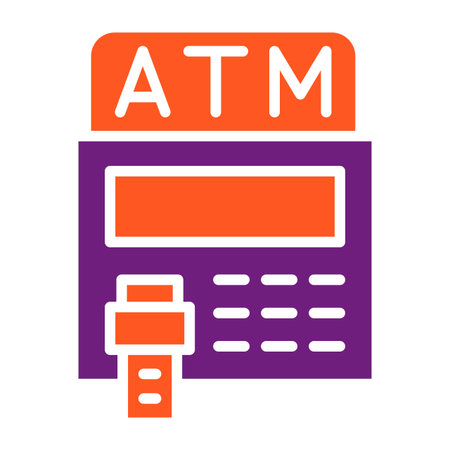 Atm Vector Icon Design Illustrationのイラスト素材