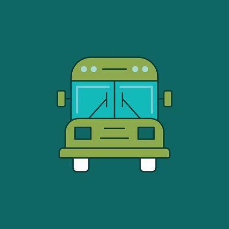 Bus transportation icon design concept.のイラスト素材