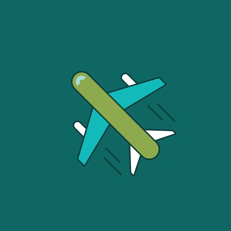 Airplane Icon Silhouetteのイラスト素材