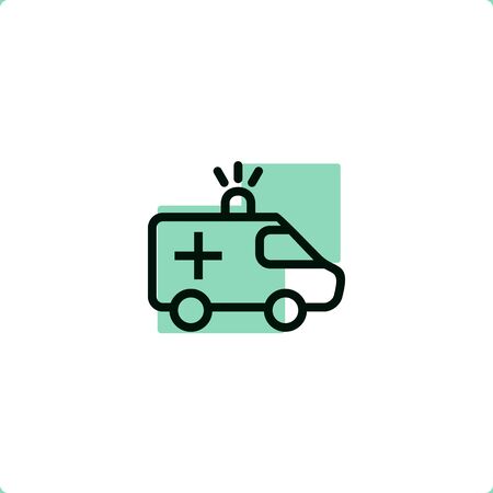 Medical ambulance icon for mobile and web design.のイラスト素材
