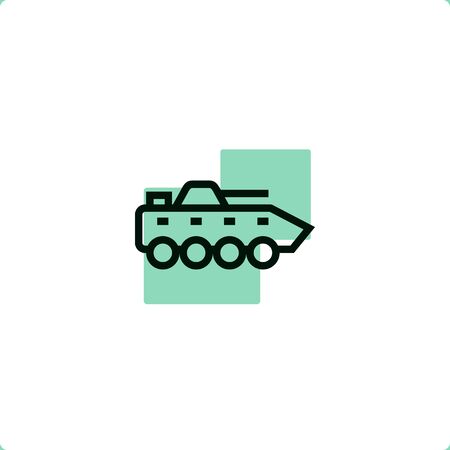 Tank army icon for mobile and web design.のイラスト素材