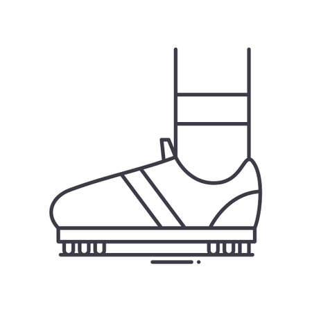Stud icon, linear isolated illustration, thin line vector, web design sign, outline concept symbol with editable stroke on white background.のイラスト素材