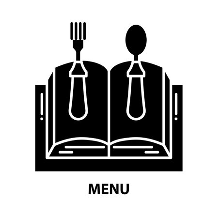 menu icon, black vector sign with editable strokes, concept illustrationのイラスト素材