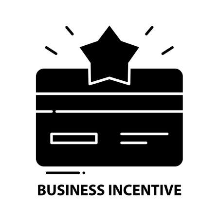 business incentive icon, black vector sign with editable strokes, concept illustrationのイラスト素材