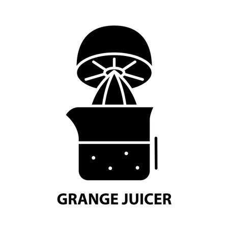 juicer icon, black vector sign with editable strokes, concept illustrationのイラスト素材