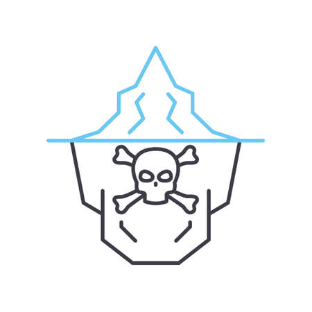 deep wee line icon, outline symbol, vector illustration, concept signのイラスト素材