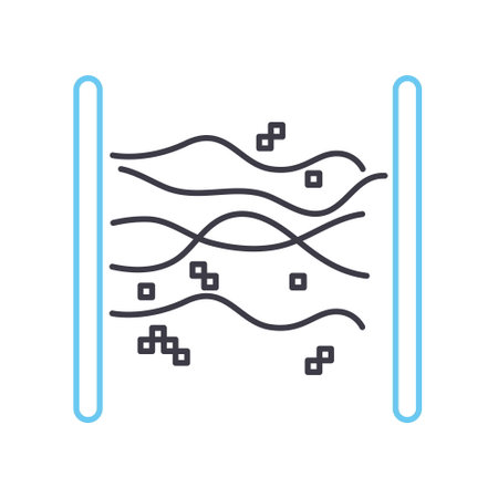 black hole line icon, outline symbol, vector illustration, concept signのイラスト素材